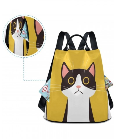 Cat Women Backpack Purse Anti-theft Casual Shoulder Bag Fashion Ladies Bags $20.16 Backpacks