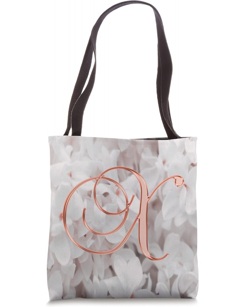 X Rose Lilac Flower Petal Plant Nature Initial Letter Name Tote Bag $12.89 Totes