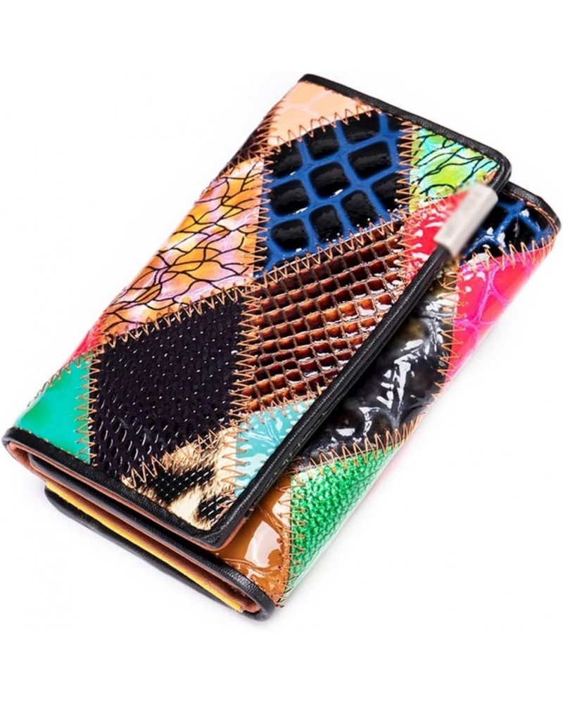 Coin Wallet Women Female Leather Small Purse Holder Woman Wallet Cash and Card Colorful Wallets for Women (Color : D, Size : ...