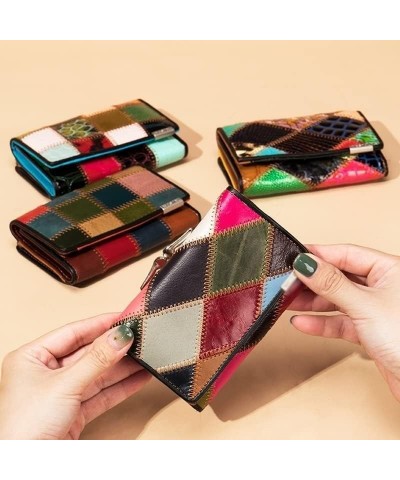 Coin Wallet Women Female Leather Small Purse Holder Woman Wallet Cash and Card Colorful Wallets for Women (Color : D, Size : ...