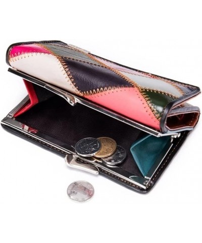 Coin Wallet Women Female Leather Small Purse Holder Woman Wallet Cash and Card Colorful Wallets for Women (Color : D, Size : ...