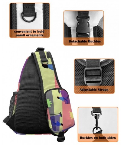 Sling Bag Crossbody Sling Backpack Waterproof Chest Bag Daypack Shoulder Bag for Hiking Walking Travel Fallplr1985 $20.04 Cro...