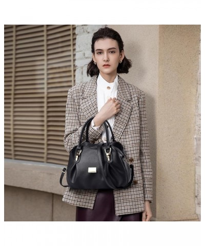 Womens Designer Handbag Stylish Top Handle Handbags Soft PU Leather Shoulder Bags Crossbody Bag Khaki Brown $27.77 Totes