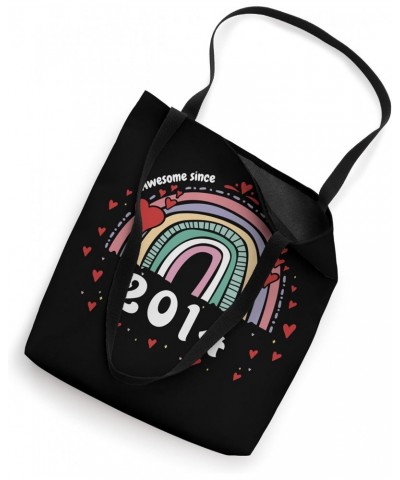 Awesome 2014 - 9th Birthday w/ Cute Vintage Groovy Rainbow Tote Bag $12.54 Totes