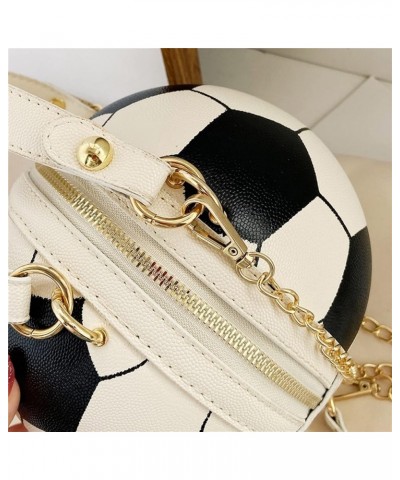 Women's Bag Fashionable Football Bag Versatile Shoulder Bag Messenger Bag Shoulder Bag Black $11.20 Shoulder Bags