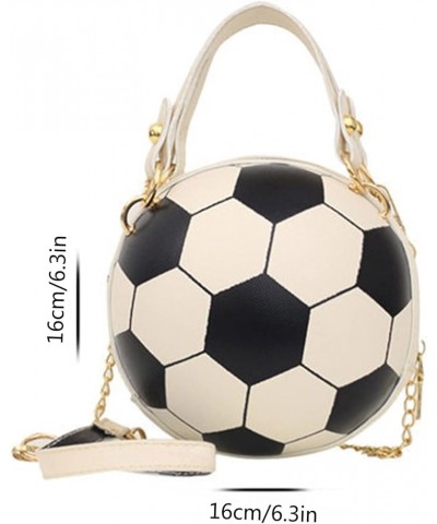 Women's Bag Fashionable Football Bag Versatile Shoulder Bag Messenger Bag Shoulder Bag Black $11.20 Shoulder Bags