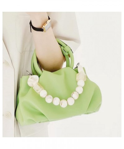 Cloud Clutch Purses for Women Soft Leather Dumpling Bag Beaded Slouchy Pouch Bag Small Handbag Crossbody Purse Green $15.58 E...