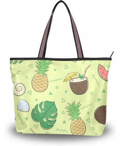 Cooper girl Summer Theme Tote Bag Top Handle Handbag Shoulder Bag Large Capacity $16.80 Totes