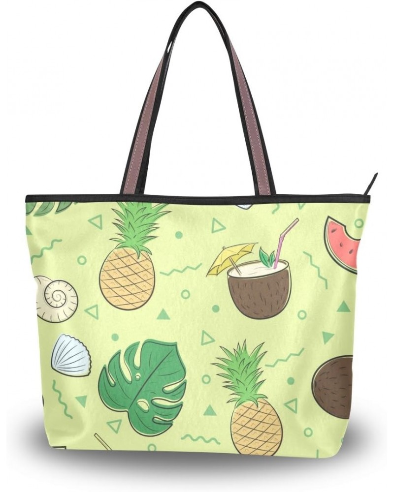 Cooper girl Summer Theme Tote Bag Top Handle Handbag Shoulder Bag Large Capacity $16.80 Totes