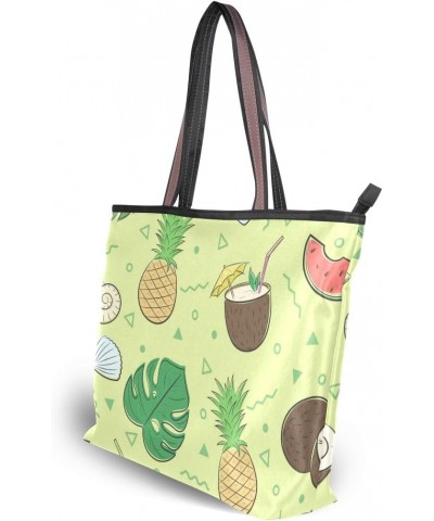 Cooper girl Summer Theme Tote Bag Top Handle Handbag Shoulder Bag Large Capacity $16.80 Totes