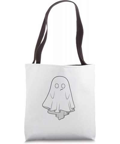 Cute Kawaii Ghost No Idea Halloween Tote Bag $12.45 Totes