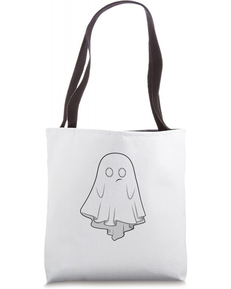 Cute Kawaii Ghost No Idea Halloween Tote Bag $12.45 Totes