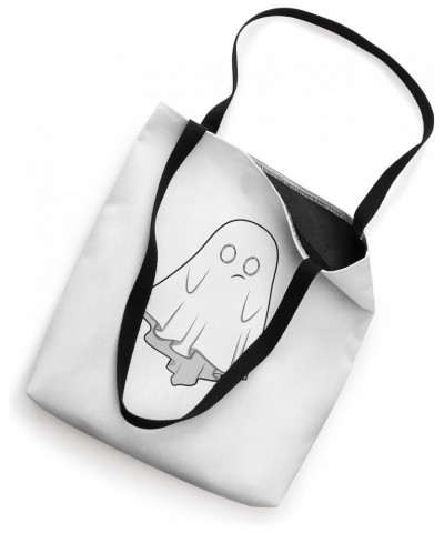 Cute Kawaii Ghost No Idea Halloween Tote Bag $12.45 Totes