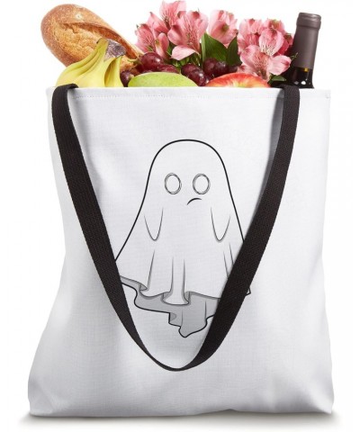 Cute Kawaii Ghost No Idea Halloween Tote Bag $12.45 Totes