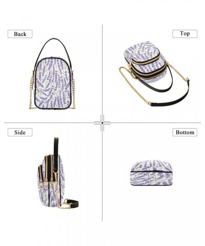 Light Lavender Small Ladies Crossbody Bag, Shoulder Handbag, Chain Crossbody Bag, Suitable for Daily Commuting, Outing Travel...