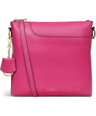 London Pockets 2.0 - Medium Ziptop Crossbody Cerise $69.13 Crossbody Bags