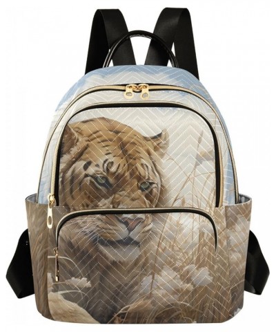 Tiger Rice Straw Fashion Travel Backpack for Women Multi Pockets Lightweight Purse for Women-S Multicolor Medium $17.35 Backp...