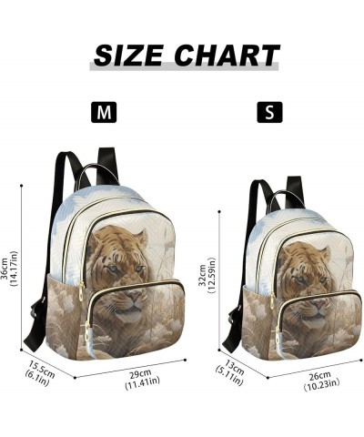 Tiger Rice Straw Fashion Travel Backpack for Women Multi Pockets Lightweight Purse for Women-S Multicolor Medium $17.35 Backp...