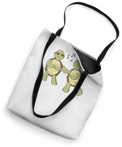 Two Turtles Dancing Wildlife Tortoise Tote Bag $12.16 Totes