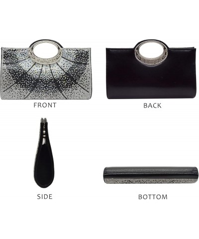 Clutch Purses for Women Rhinestone Evening Bag Wedding Party Cocktail Purses Handbags. Black $18.87 Evening Bags