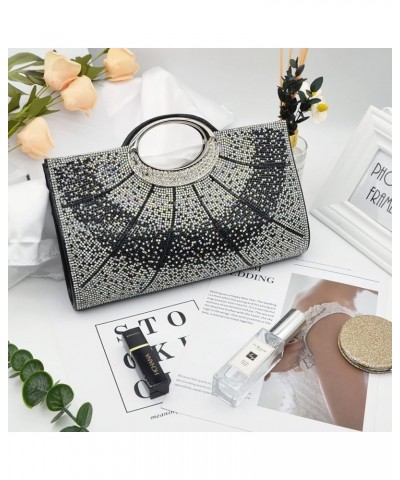 Clutch Purses for Women Rhinestone Evening Bag Wedding Party Cocktail Purses Handbags. Black $18.87 Evening Bags