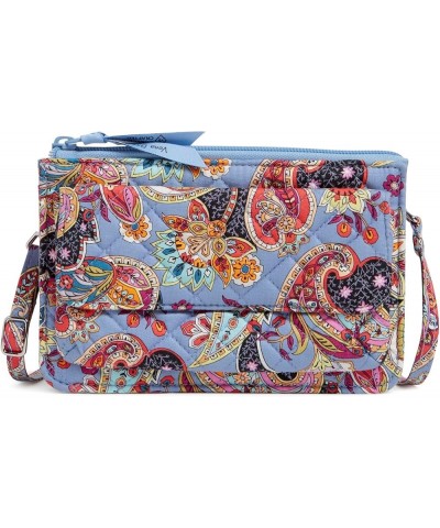 Cotton Wallet Crossbody Purse with RFID Protection Provence Paisley $38.25 Crossbody Bags