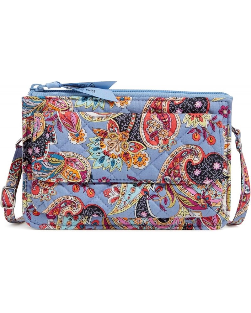 Cotton Wallet Crossbody Purse with RFID Protection Provence Paisley $38.25 Crossbody Bags