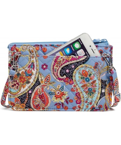 Cotton Wallet Crossbody Purse with RFID Protection Provence Paisley $38.25 Crossbody Bags