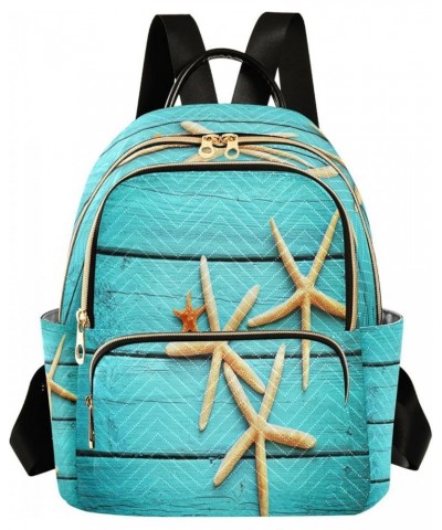 Fashion Backpack Mini Backpack Purse Casual Daily Backpack Starfish on A Blue for Travel for College Work Small $14.62 Backpacks