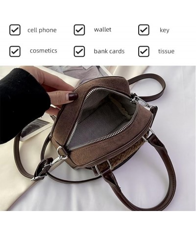 Women Small Purse and Handbag Cell Phone Purse Top Handle Satchel Stylish Hobo Crossbody Handbag Vintage Shoulder Bag Coffee ...