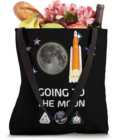 Official Rocket Launch US Flag Stars GOING TO THE MOON Tote Bag $11.43 Totes