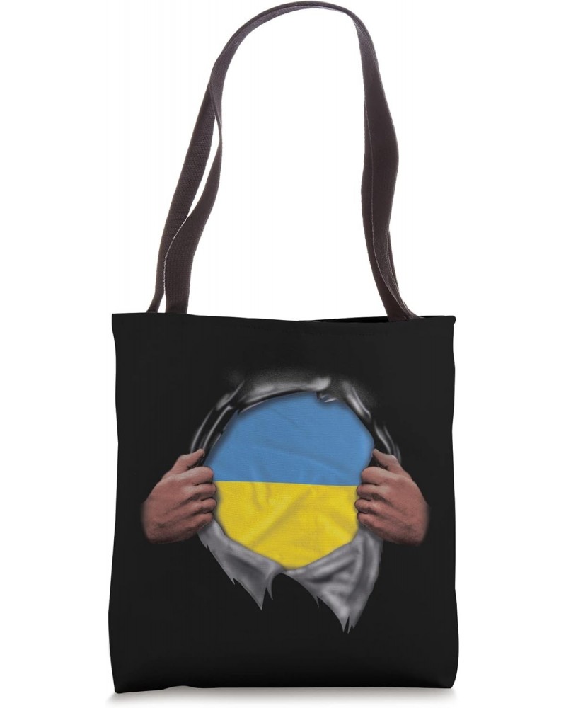 Ukraine Flag Ripped Tote Bag $15.65 Totes