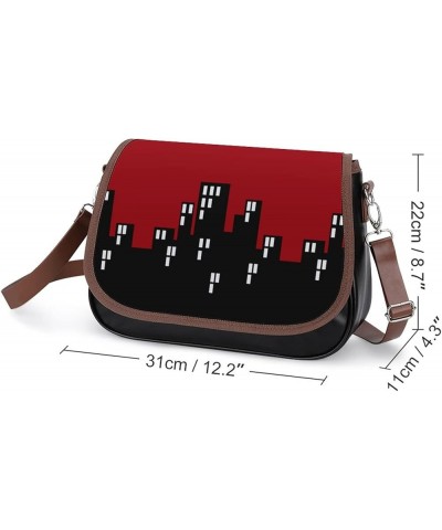 Fashion Crossbody Bags Women's Shoulder Bags Classic City Leather Satchels Hobo Bags Cartoon Penguin Color9 $23.00 Hobo Bags