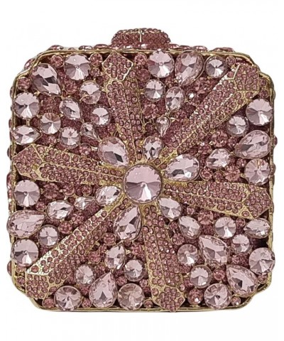 Cute Crystal Box Clutch Glitter Evening Bags Women Rhinestone Handbags and Purses Party Wedding Pink $36.55 Evening Bags