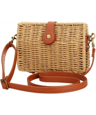 Straw Beach Bag Natural Hand Summer Tote Handbags Woven Handle Shoulder Bag For Women Straw Bag M1 $17.70 Totes