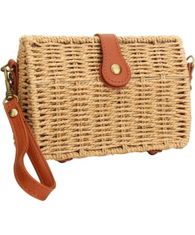 Straw Beach Bag Natural Hand Summer Tote Handbags Woven Handle Shoulder Bag For Women Straw Bag M1 $17.70 Totes