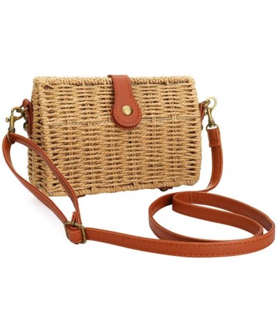 Straw Beach Bag Natural Hand Summer Tote Handbags Woven Handle Shoulder Bag For Women Straw Bag M1 $17.70 Totes