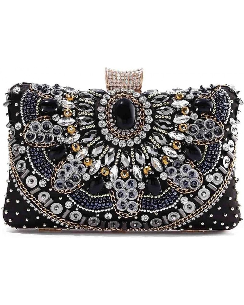 Clutch Purses for Women Rhinestone Evening Crossbody Bags Beaded Sequin Shoulder Bag Crystal Wedding Prom Handbags $12.40 Eve...