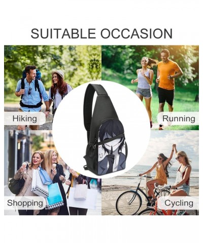 Creepy Pasta Shoulder Bag Crossbody Backpack Men And Women Outdoor Travel Lightweight Shoulder Bag One Size $15.84 Shoulder Bags