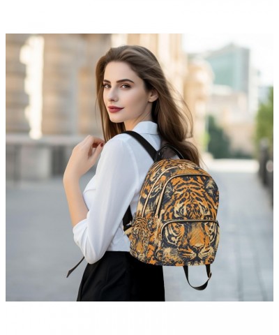 Tiger Abstract Watercolor Women Backpack Purse Ladies Fashion Shoulder Bag Daypack Travel Bag 10L $16.10 Backpacks