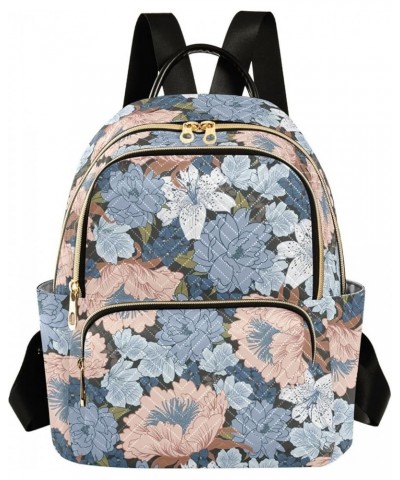 Colorful Flowers Women's Backpack Purse Causal Daypack Work Travel College Business Trip Bag Shoulder Bag Small $16.31 Backpacks