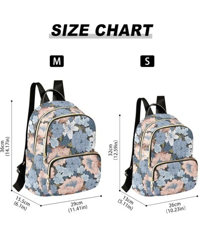 Colorful Flowers Women's Backpack Purse Causal Daypack Work Travel College Business Trip Bag Shoulder Bag Small $16.31 Backpacks