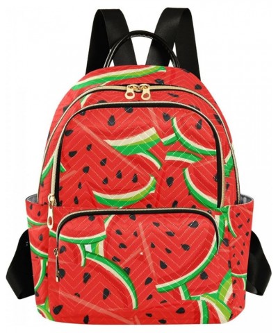 Women Backpack Vivid Watermelon Anti-Theft Travel Backpack with Luggage Belt Lightweight Handbag Lady Purse Roomy Double Zipp...