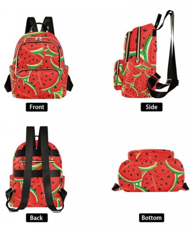 Women Backpack Vivid Watermelon Anti-Theft Travel Backpack with Luggage Belt Lightweight Handbag Lady Purse Roomy Double Zipp...