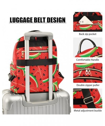 Women Backpack Vivid Watermelon Anti-Theft Travel Backpack with Luggage Belt Lightweight Handbag Lady Purse Roomy Double Zipp...