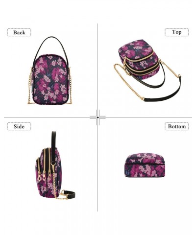 Flower Design Crossbody Bags for Women Multi Pocket Shoulder Handbags with Adjustable Strap $11.96 Crossbody Bags