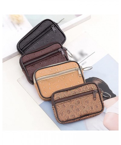 Travel Wallet Organizer for Family Soft Leather Small Square Bag Small Wallet Small Wallet for Women (Coffee, One Size) Coffe...