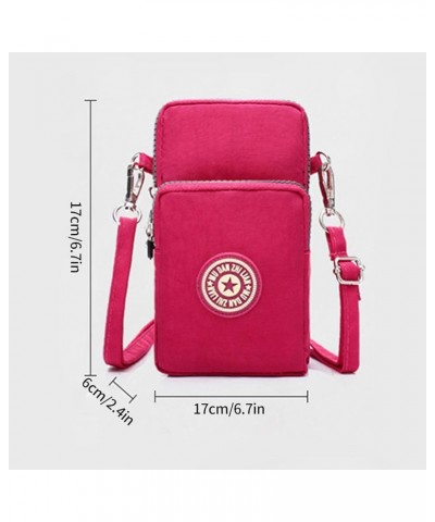 Womens Small Crossbody Phone Bag Water Nylon Zipper Shoulder Bag Purse Wallet For Sport Leather Shoulder Bag for Women B-hot ...