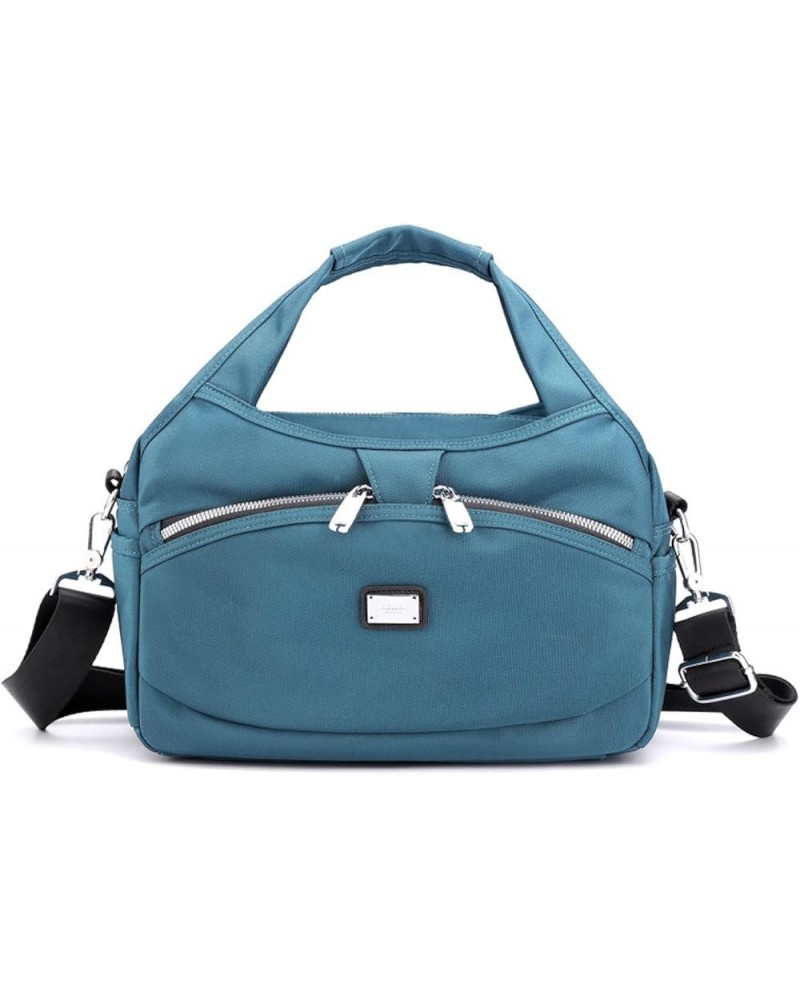 Women's Crossbody Oxford Cloth Nylon Shoulder Bag Green $23.11 Shoulder Bags