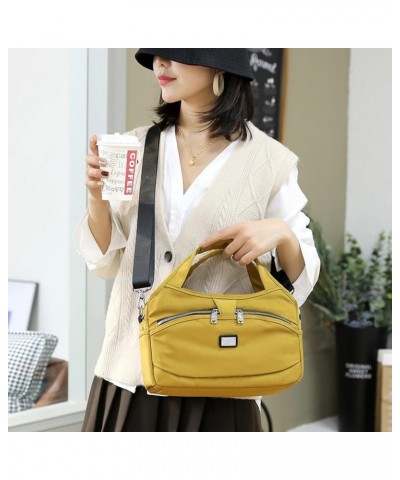 Women's Crossbody Oxford Cloth Nylon Shoulder Bag Green $23.11 Shoulder Bags